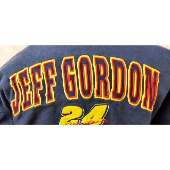 Dupont NASCAR Jeff Gordon 24 Hendrick Racing Canvas Quilt Lined Bomber Coat (M) - Picture 15 of 16